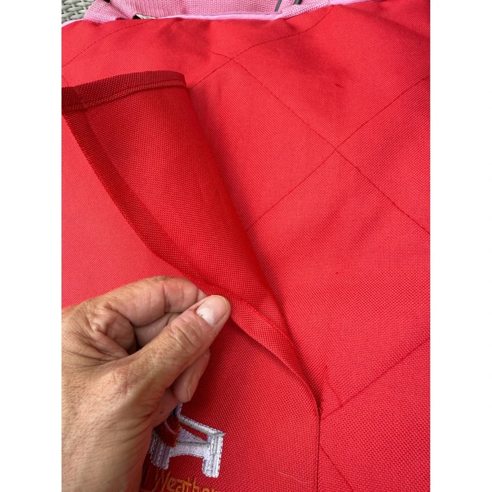 All Weather Blanket Red Quilted‎ Stadium Blanket with Carry Strap